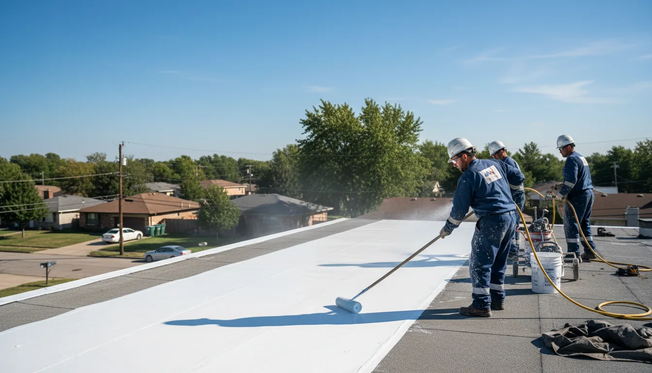 Commercial roof coating in Silver City, MS near me